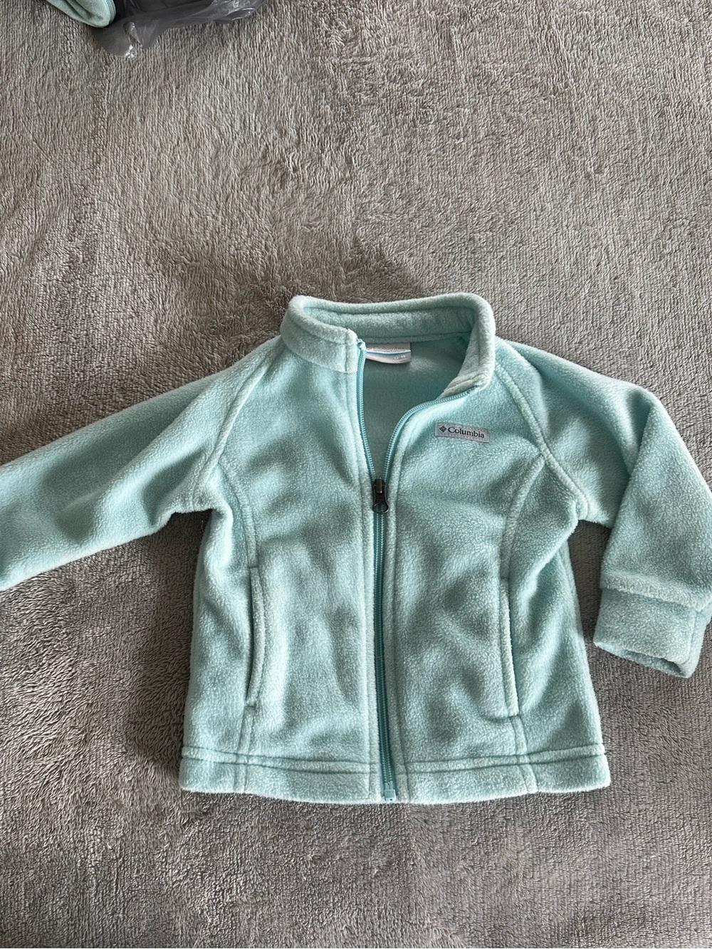 Columbia Baby Girl Benton Spring Light Mint Green (Spray) Fleece Jacket 12-18 mo